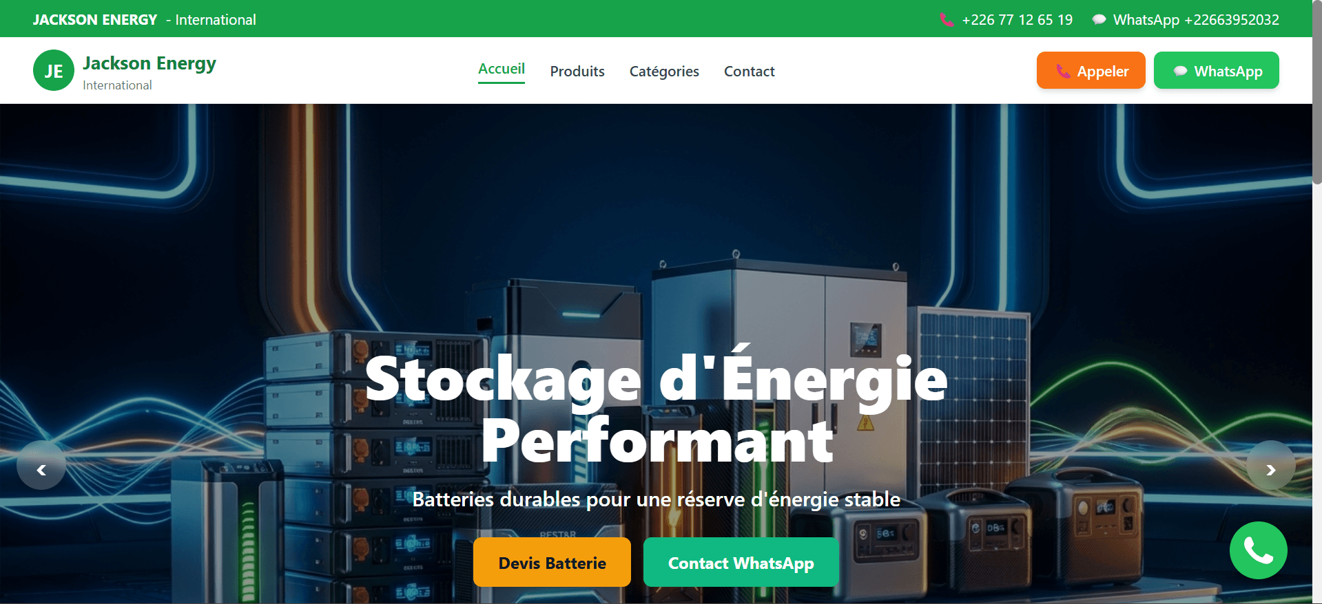 Site web Jackson Energy
