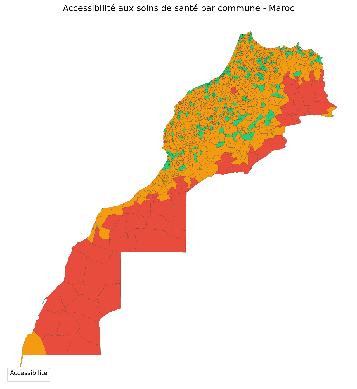 Prédiction de l'accessibilité aux soins de santé au Maroc