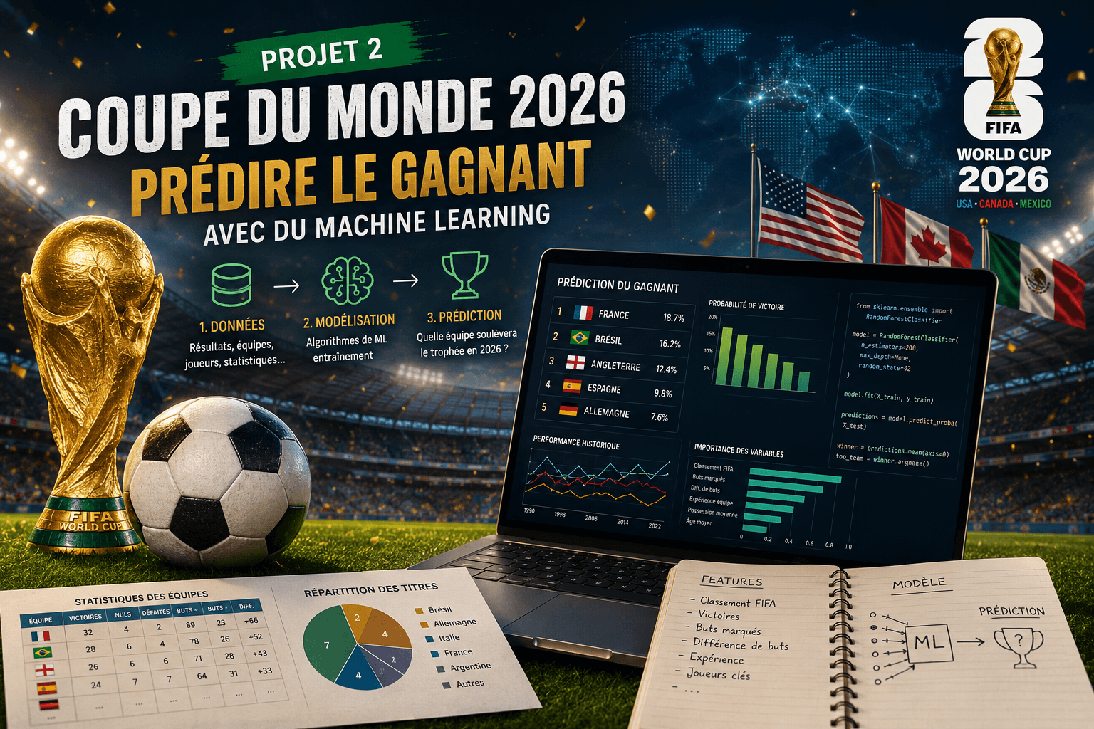 Prédiction du vainqueur de la Coupe du Monde 2026